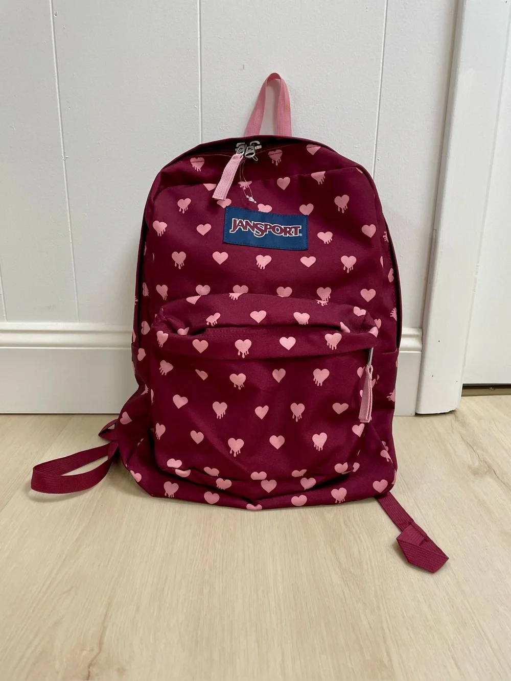 NEW Jansport | Superbreak Backpack Russet Red Melting Hearts
